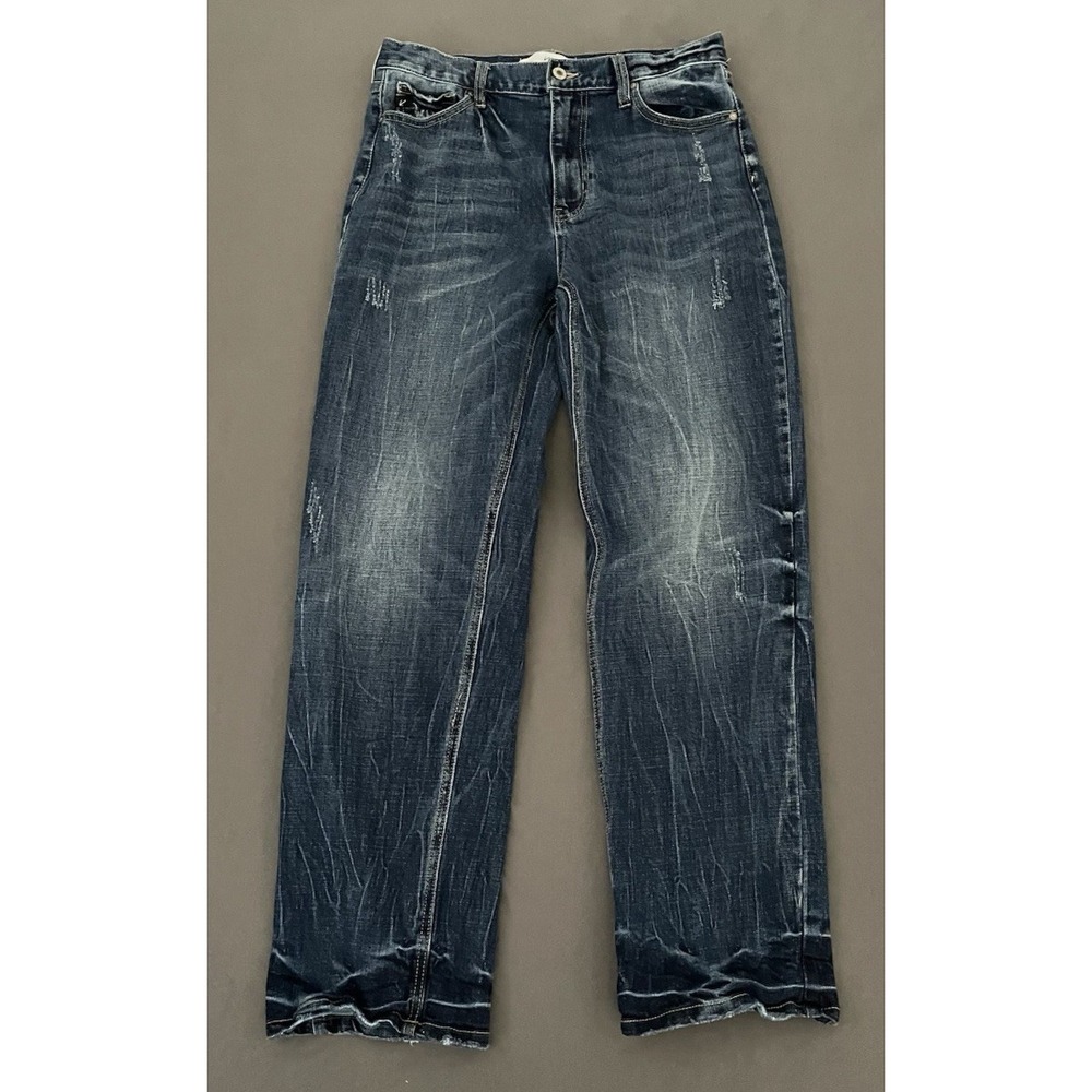 KanCan Mordekaiser High Rise Dad Jeans Womens 5/26 Straight Leg Relaxed